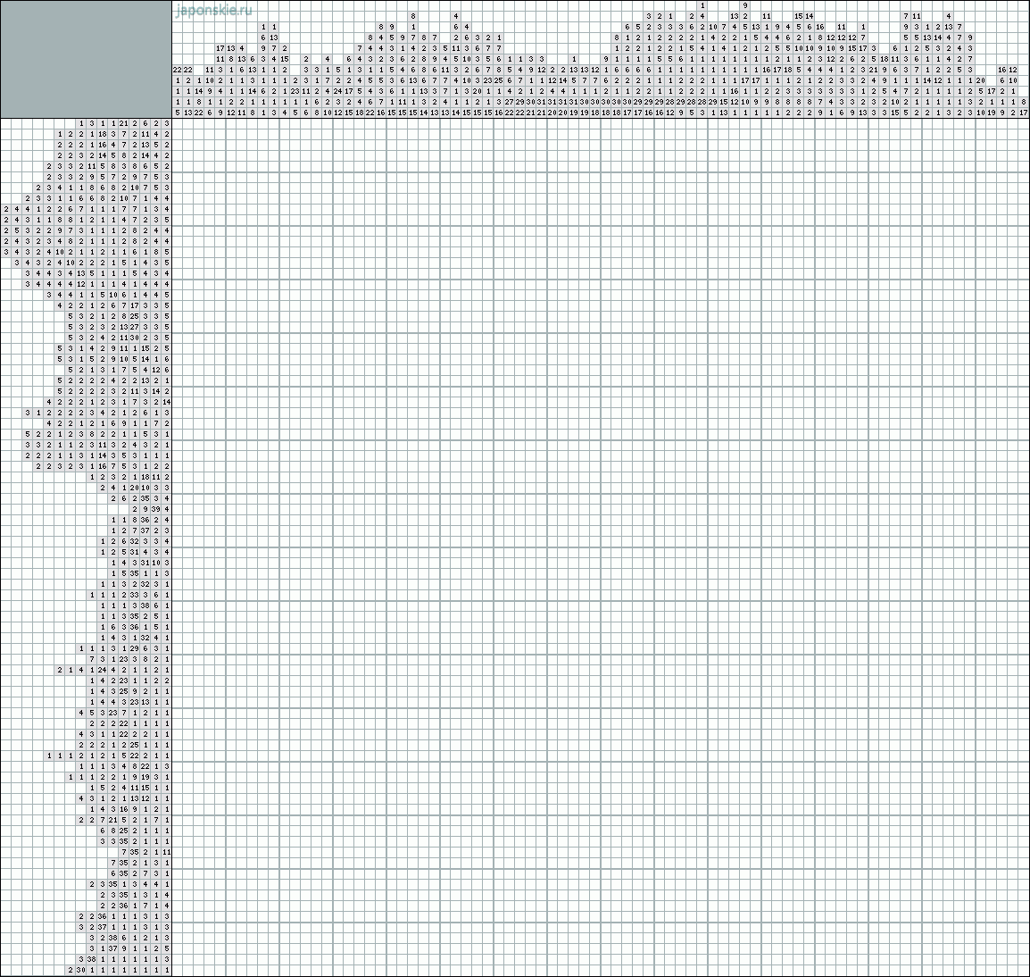 Японский кроссворд фото